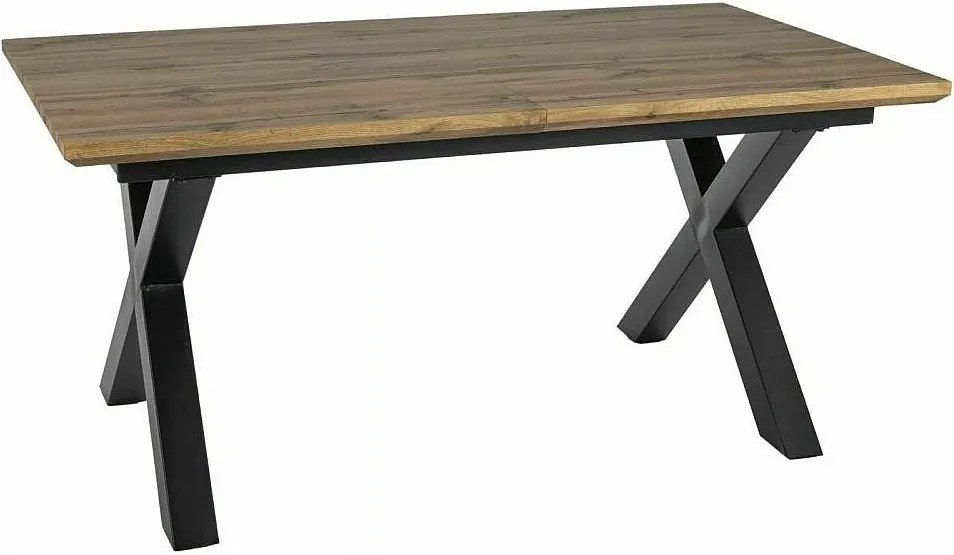 Stół rozkładany XAVIERO II 160(240)x90 dąb artisan/czarny