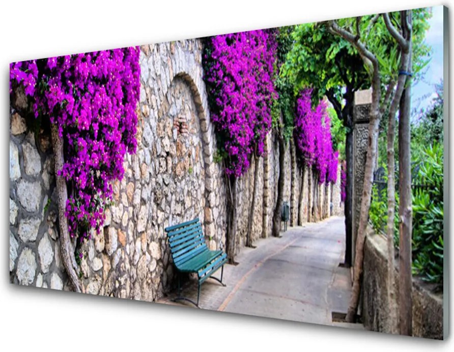 Panel Szklany Odpoczynek w Parkowej Alejce