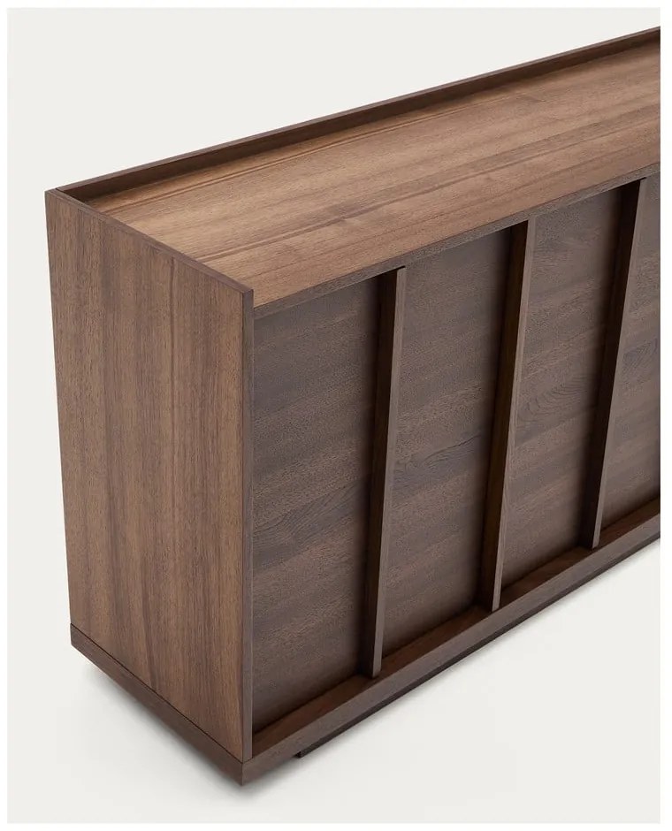 Brązowa komoda w dekorze orzecha 200x80x45 cm Onix – Kave Home