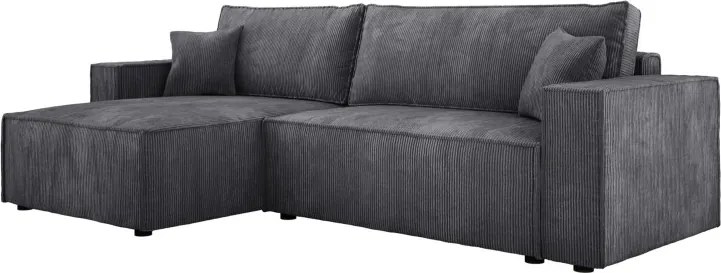 Narożnik POSO XL Lewostronny zestaw z poduszkami wolnostojący tkanina POSO 60 WERSAL