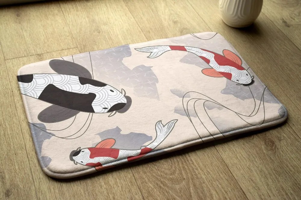 Dywanik łazienkowy antypoślizgowy Dywanik łazienkowy antypoślizgowy Rybki Koi