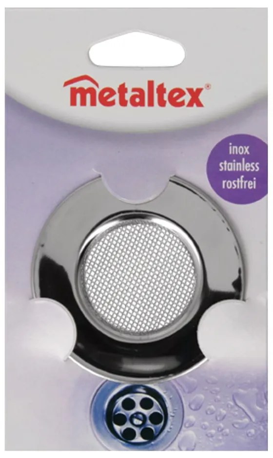 Sitko do zlewu ze stali nierdzewnej Metaltex, ø 7,5 cm