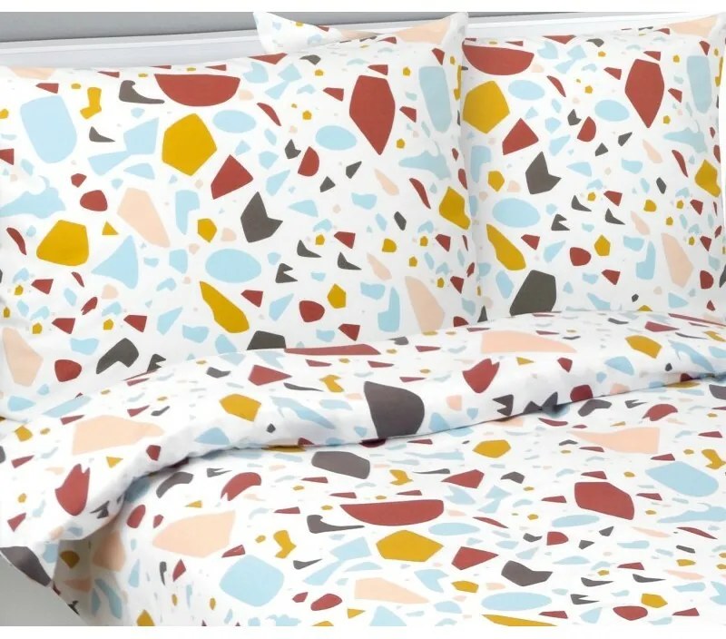 Bellatex Pościel flanelowa Mozaika, 140 x 200 cm, 70 x 90 cm