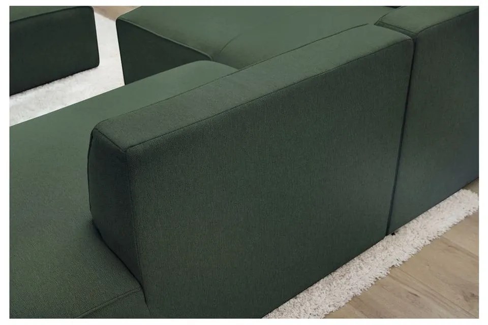 Zielony narożnik modułowy (lewostronny/w kształcie litery L) Megeve – Bobochic Paris