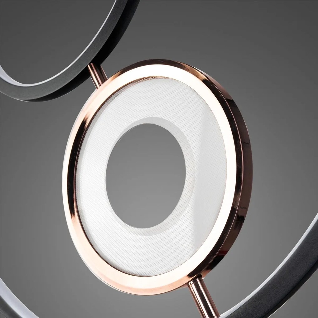 Okrągła lampa wisząca ring LED Seppia No.1