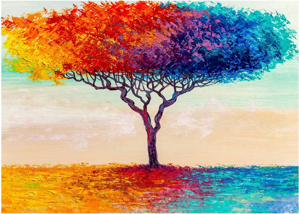 Obraz malowanego drzewa (70x50 cm)