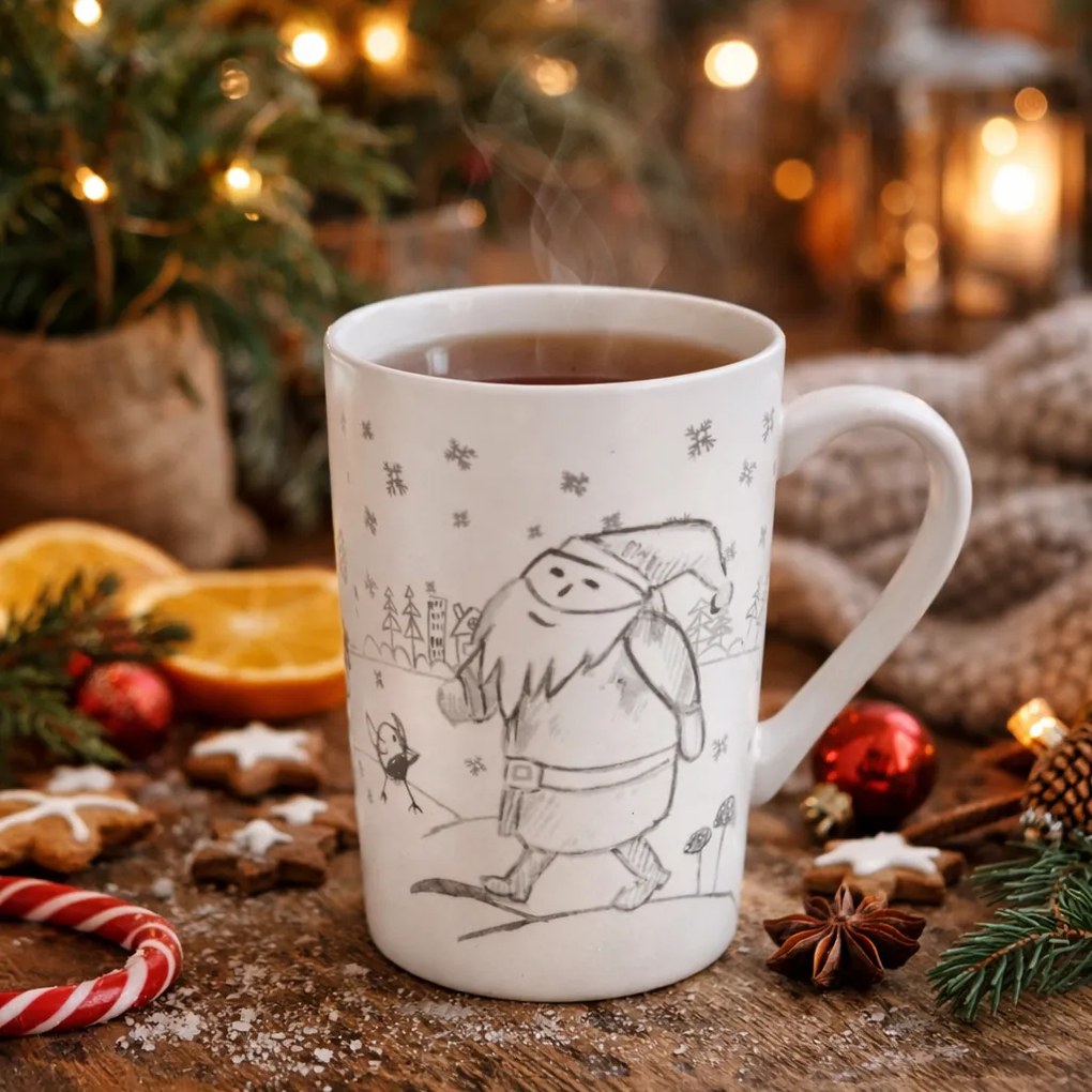 Kubek porcelanowy Krasnal, 435  ml