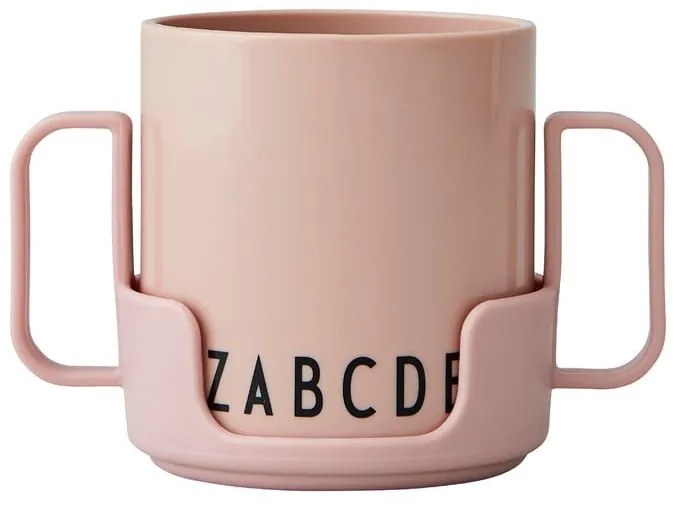 Różowy kubek dla dzieci Design Letters Eat & Learn