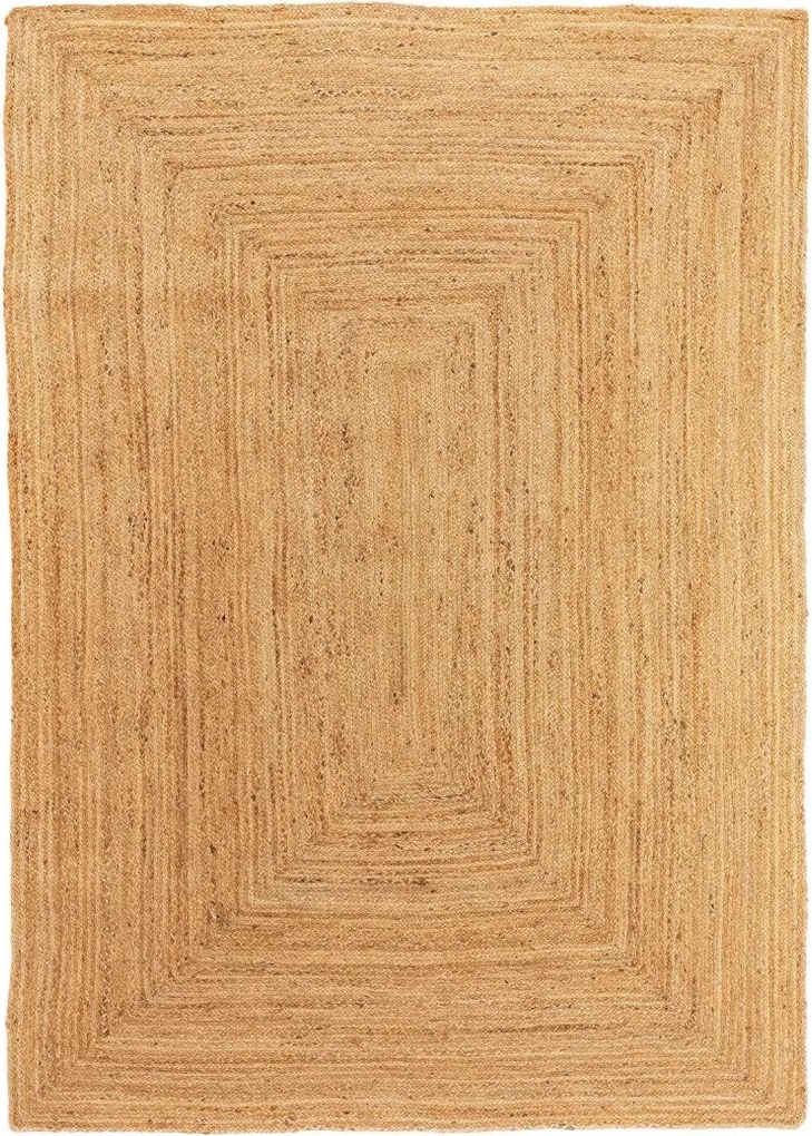 Prostokątny dywan Jutta C wykonany z juty