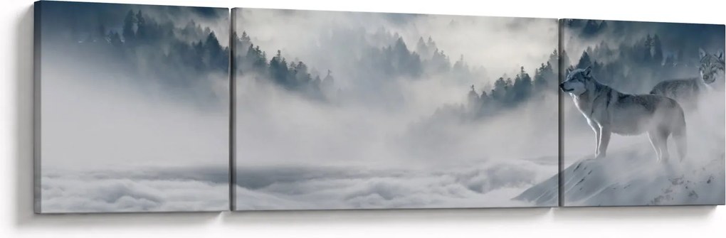 Obraz wilków (170x50 cm)