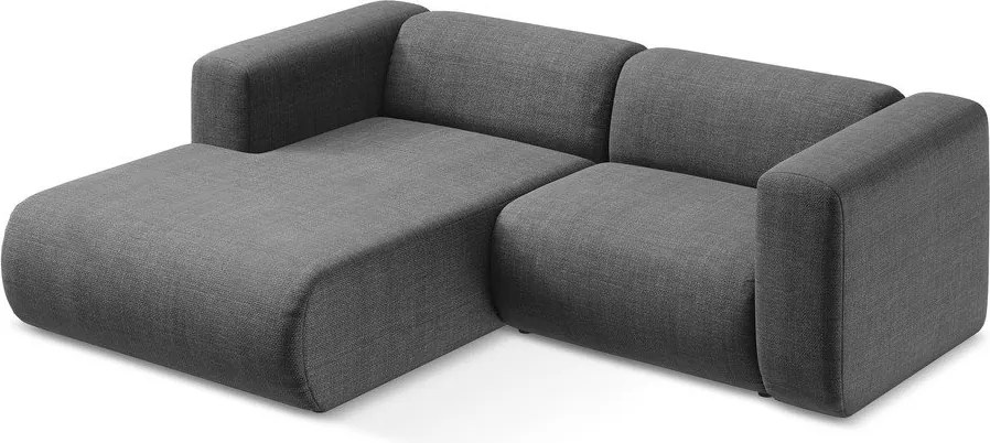 Szary narożnik (lewostronny/z szezlongiem) Ekahi – Makamii