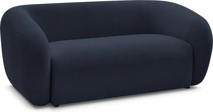 Ciemnoniebieska sofa z tkaniny szenilowej 160 cm Celine – Bobochic Paris