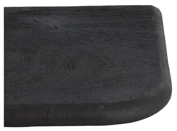 Czarna półka z litego drewna mango 50 cm Tarontu – Light &amp; Living