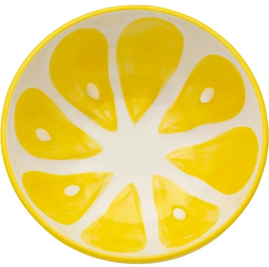 Altom Zestaw ceramicznych misek Tropicana cytryna12,5 cm, 2 szt.