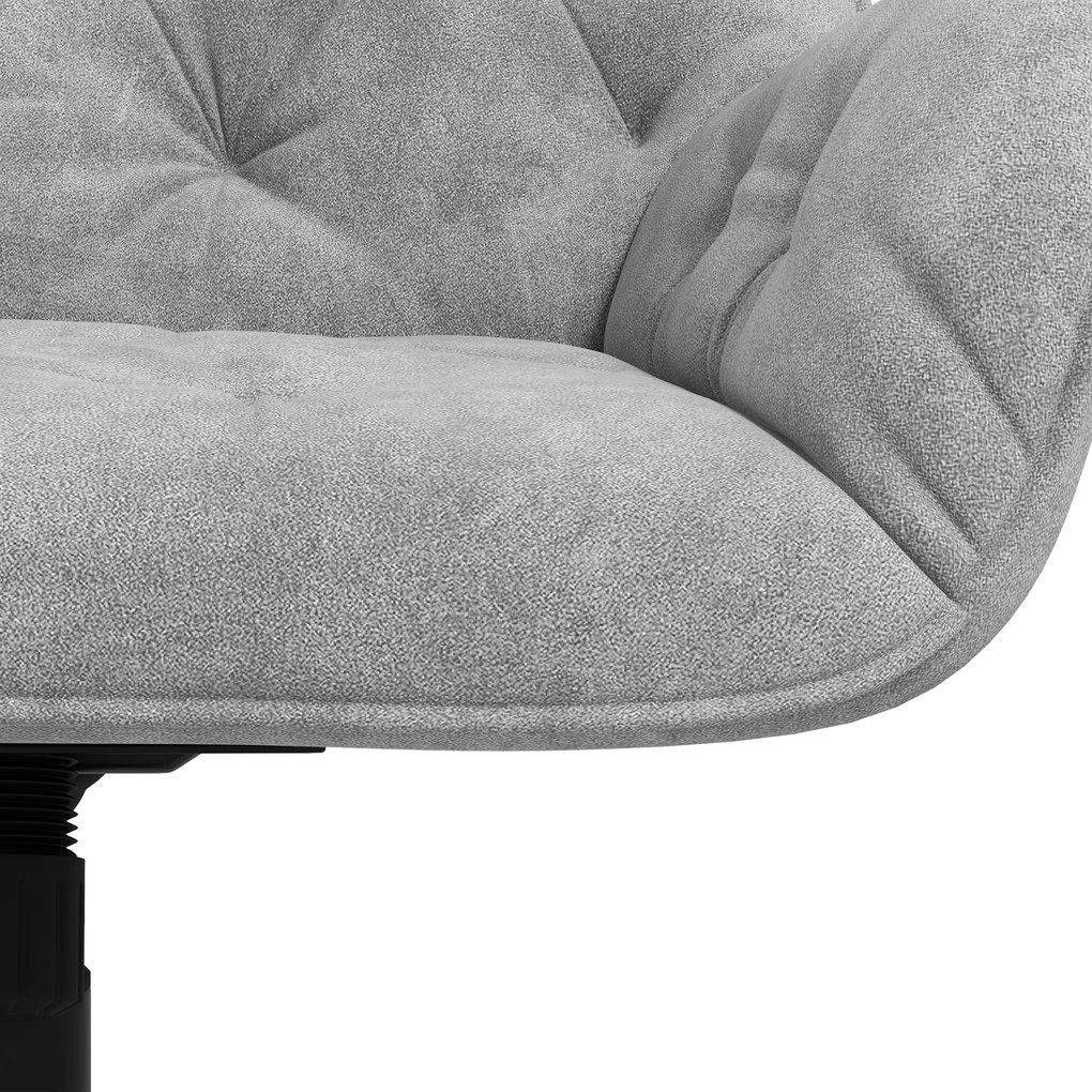 Vinsetto Ergonomiczny fotel wypoczynkowy z miękkim mechanizmem regulacji Jasnoszary metaliczny aksamit