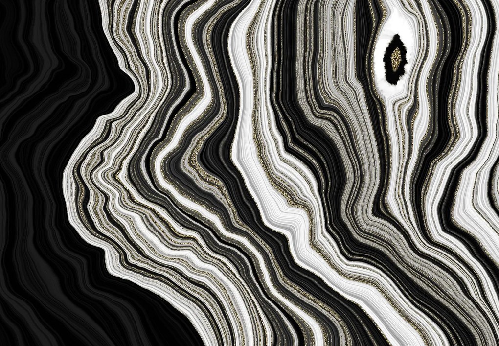 Fototapeta - Czarny marmur (196x136 cm)