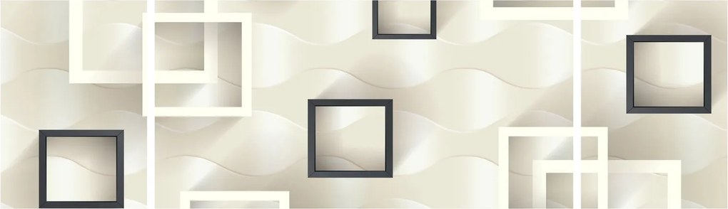 Geometryczny abstrakcyjny obraz (170x50 cm)