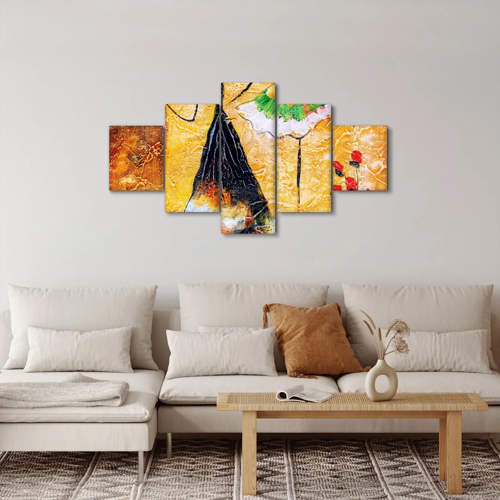 Obraz - Tańczące baletnice, obraz olejny (125x70 cm)