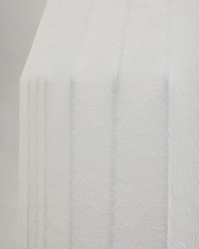 Biała lampa sufitowa z tekstylnym kloszem ø 30 cm Somar – Kave Home