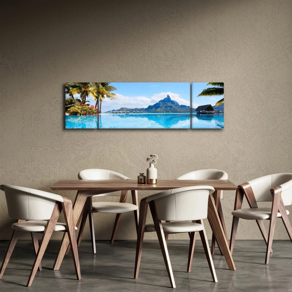 Obraz - Palmy i plaże (170x50 cm)