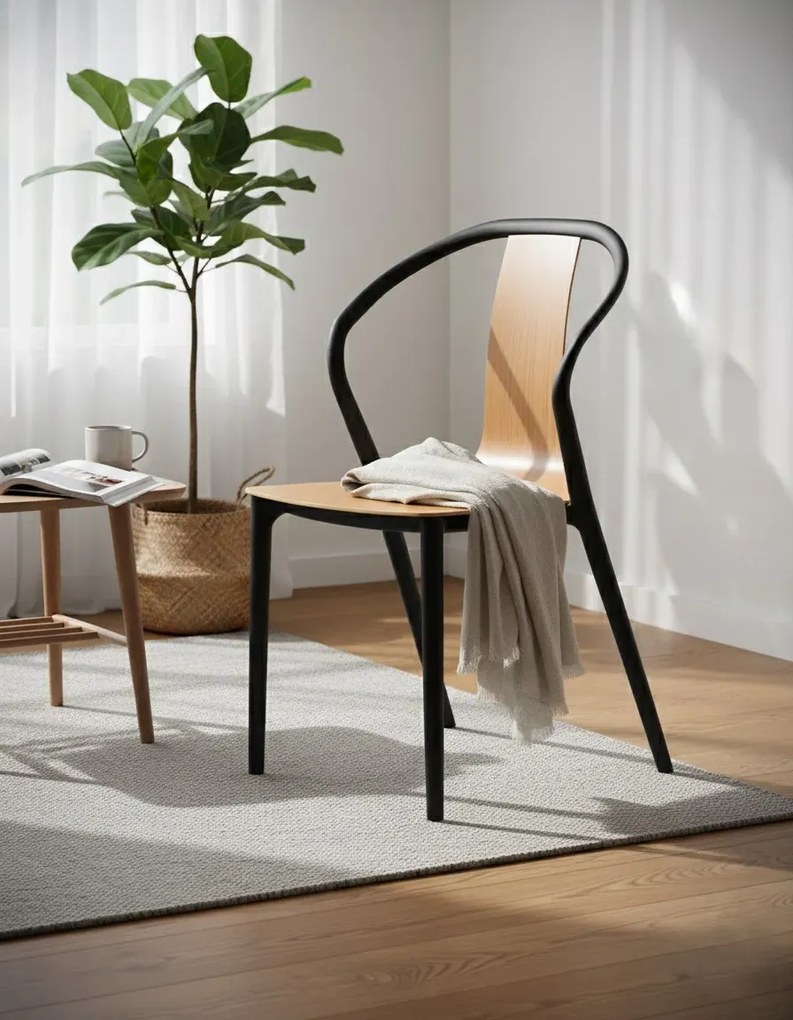 Nowoczesne drewniane krzesło do jadalni Z6-H92