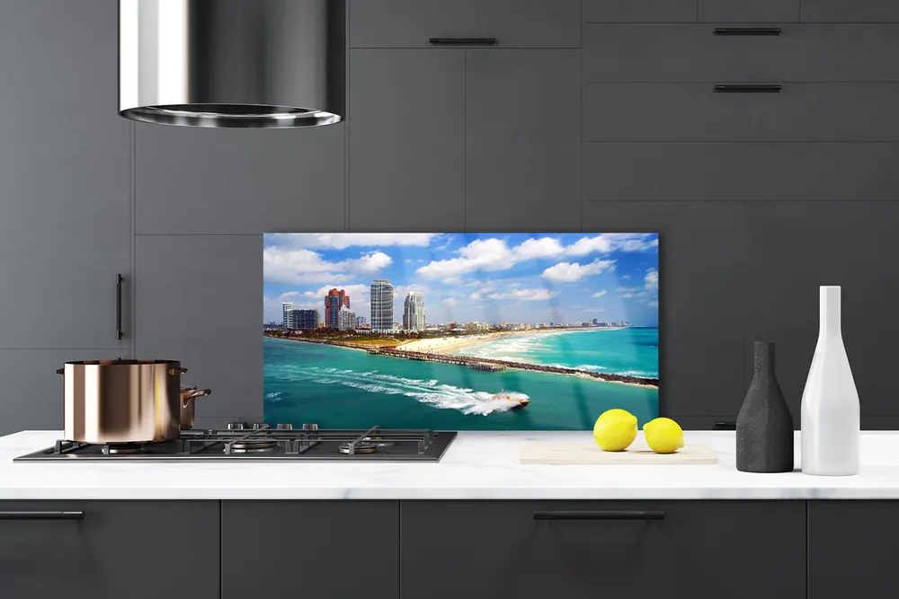 Panel Kuchenny Nadmorska Panorama Miasta