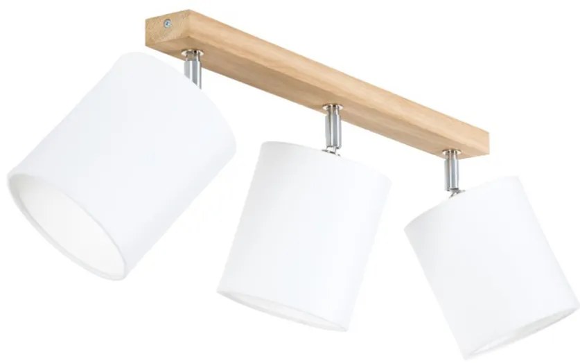 Spot-Light 56744374 - Oprawa punktowa APRILLIA 3xE27/25W/230V dąb/biały