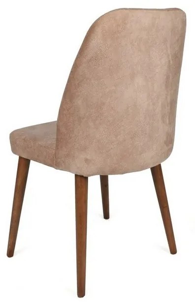 Zestaw krzeseł do jadalni Alfa Beige and Walnut, 2szt.