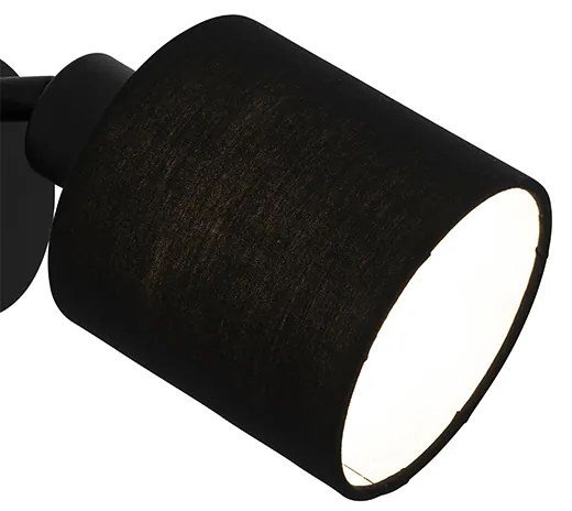 Lampa sufitowa czarna regulowana - Hetta Nowoczesny Oswietlenie wewnetrzne