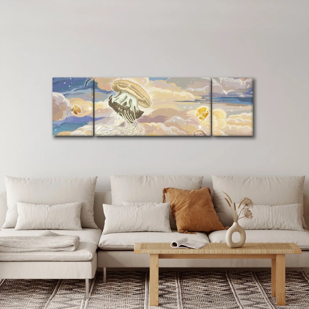 Obraz - Niebiańskie Meduzy (170x50 cm)