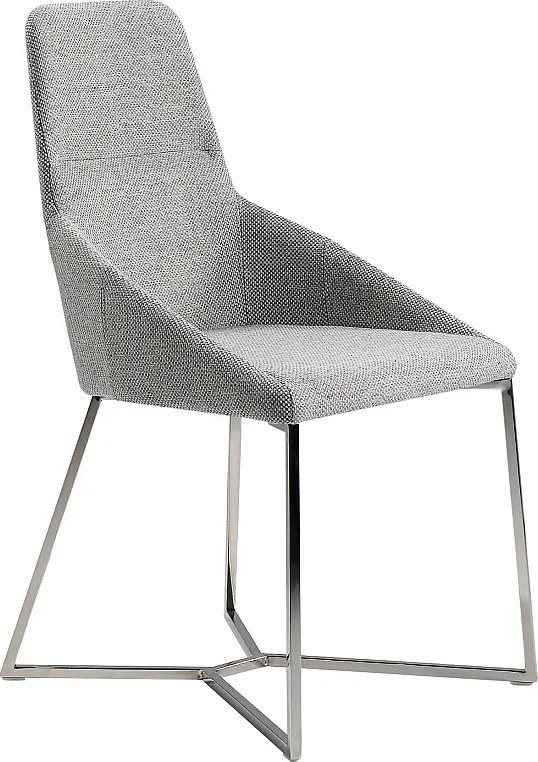 Szare krzesło z tkaniny 4008 ANGEL CERDA