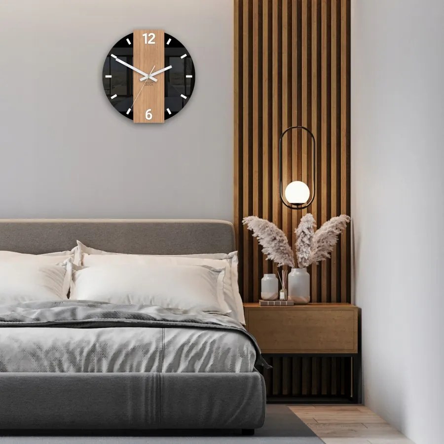 Zegar ścienny nowoczesny z cichym mechanizmem do salonu sypialni okrągły