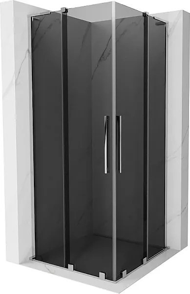Mexen Velar L Duo kabina prysznicowa rozsuwana 80 x 80 cm, grafit, chrom - 871-080-080-02-43-01