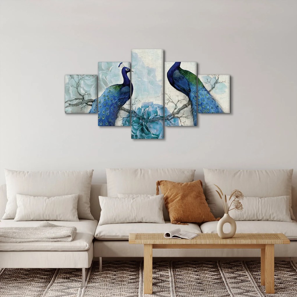 Obraz - Pawie tekstury (125x70 cm)