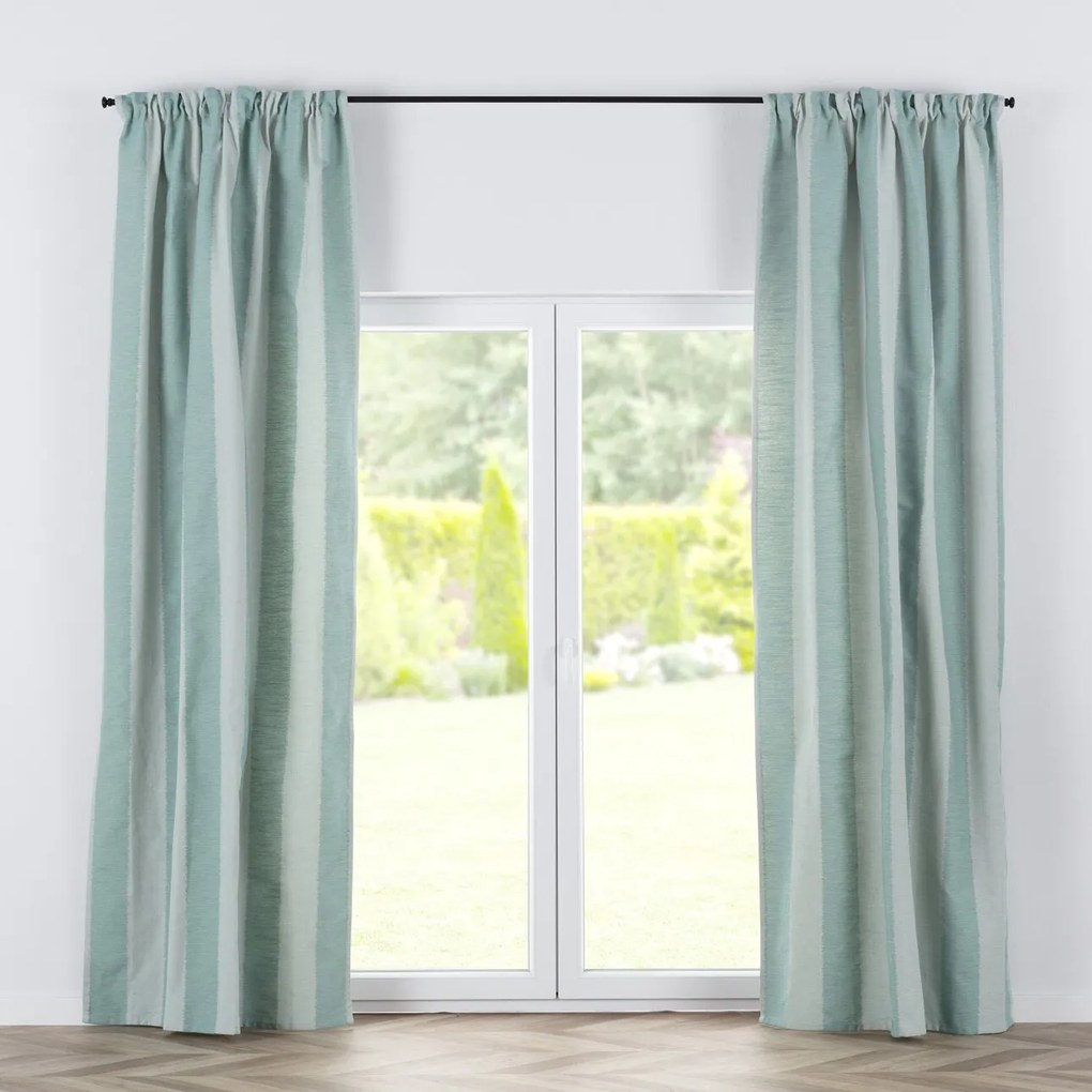 Zasłona Basic w miętowym kolorze 130x280