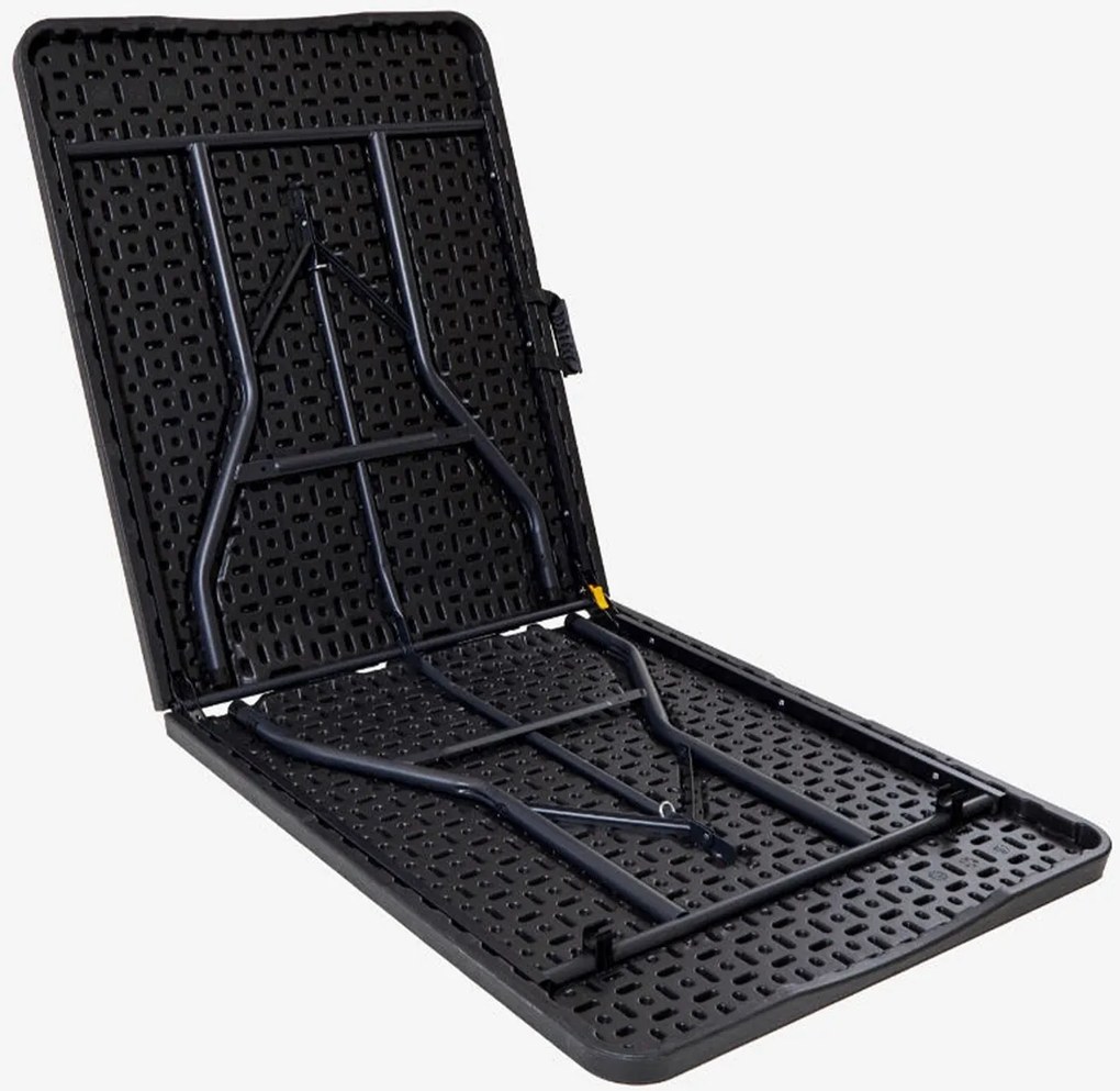 Autronic Stół ogrodowy, metal, plastik, czarny, AZ-K100 3 BK