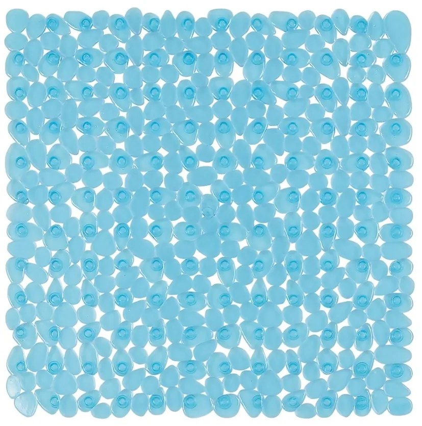 Spirella Antypoślizgowa mata prysznicowa RIVERSTONE, niebieska, 54 x 54 cm