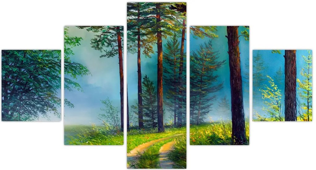 Obraz - Obraz olejny przedstawiający krajobraz (125x70 cm)