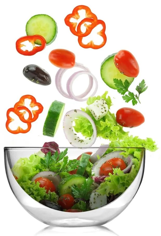 Szklana misa do serwowania z podwójną ścianką Vialli Design Double, 500 ml