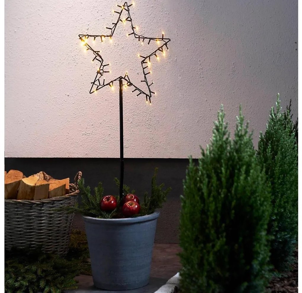 Eglo 411175 - Świąteczna zewnętrzna dekoracja LED SPIKY LED/3xAA IP44 gwiazda