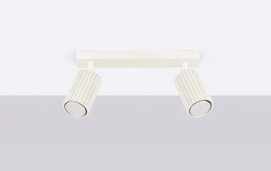 Stylowy beżowy plafon karbowany - D305-Melson
