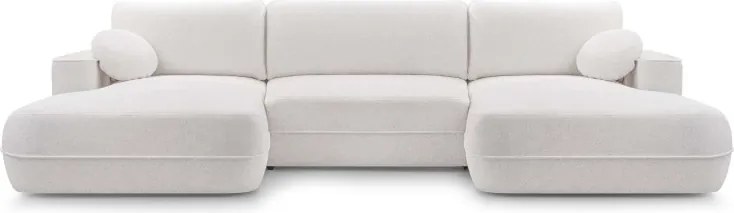 Narożnik FUEGO XL wolnostojący układ U z funkcją spania w tkaninie Bubble 01 DomoHome