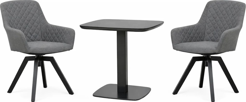 Doppler PICASO PARIS LIKA-TEX® obrotowe szare - zestaw ogrodowy 2+1