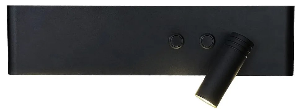 Kinkiet, lampka nocna Resort Czarny right 10W + 3W LED 4000K