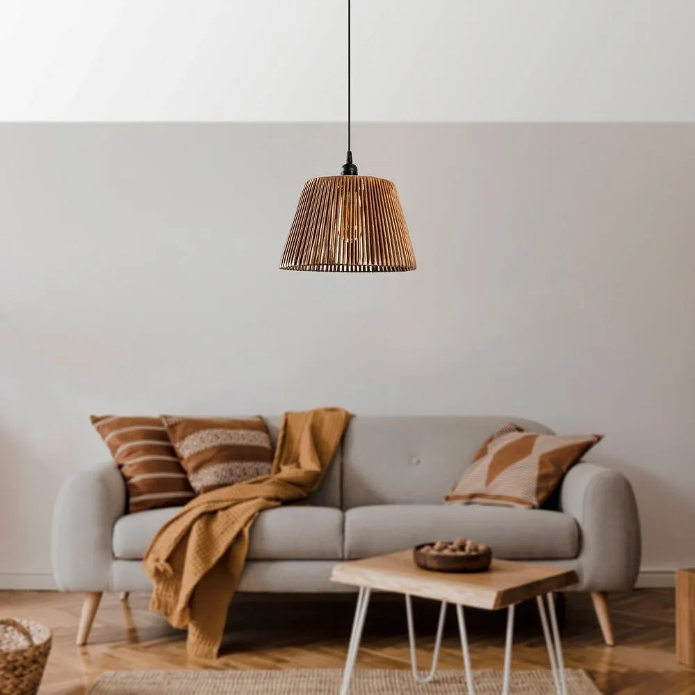 Czarno-beżowa lampa wisząca ø 30 cm Cone – Opviq lights