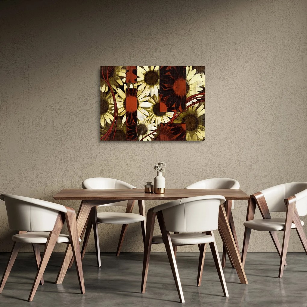 Obraz na szkle kwiatów (70x50 cm)