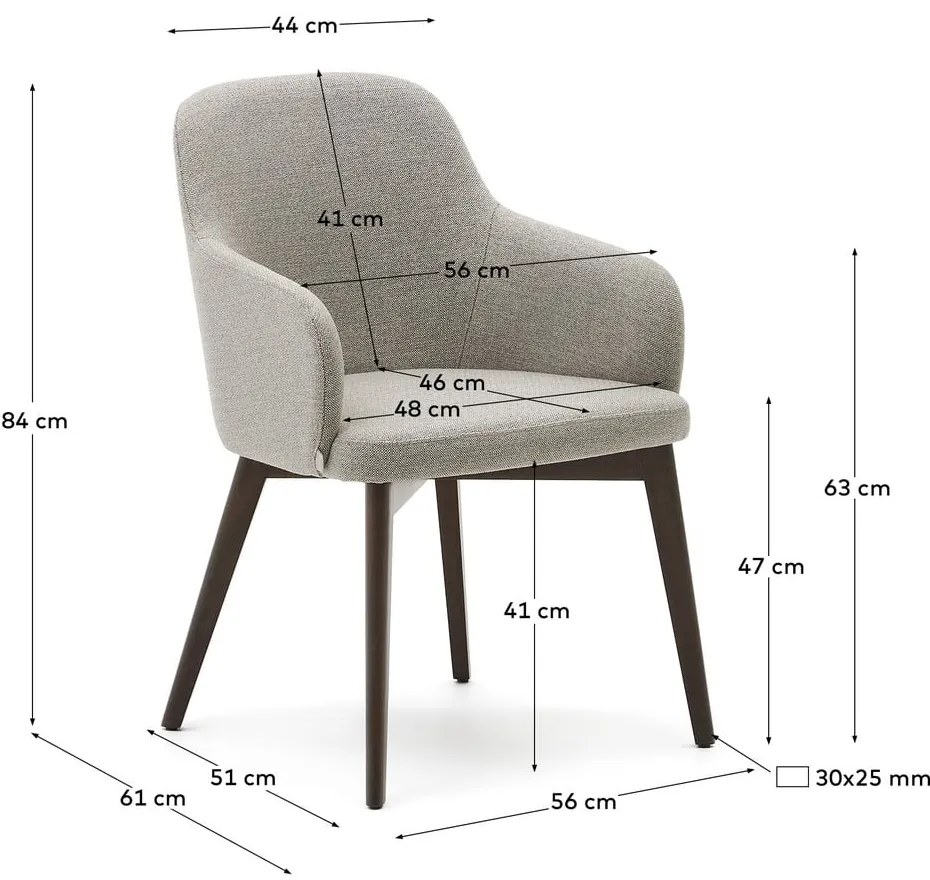 Beżowe krzesło Nelida – Kave Home