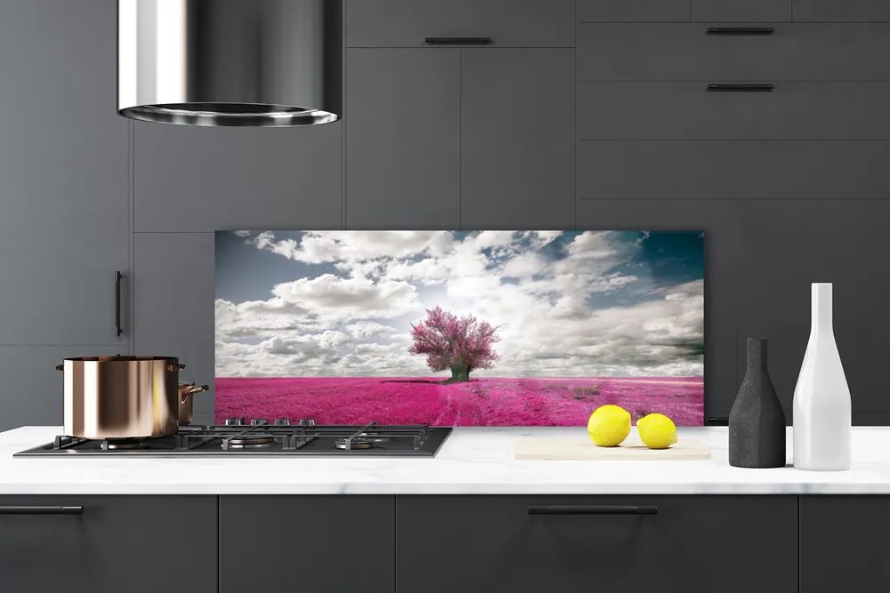 Panel nad blat kuchenny Samotne Drzewo W Polu