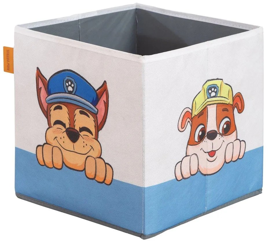 Tekstylne dziecięce pojemniki na zabawki 2 szt. 27x27x27 cm Paw Patrol – Roba
