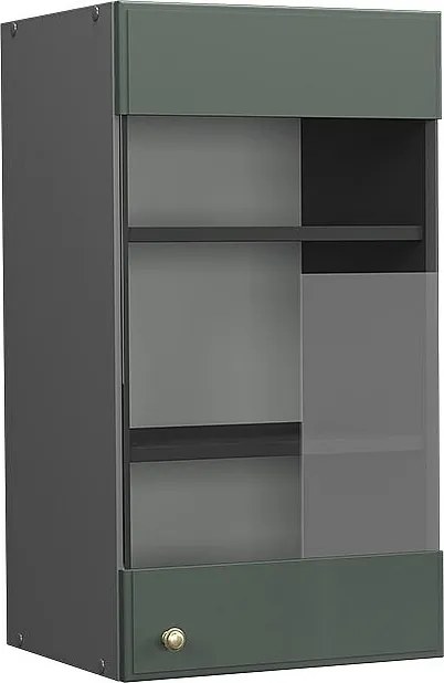 Szklana szafka kuchenna green gold country 40x34.1x72 fame-line